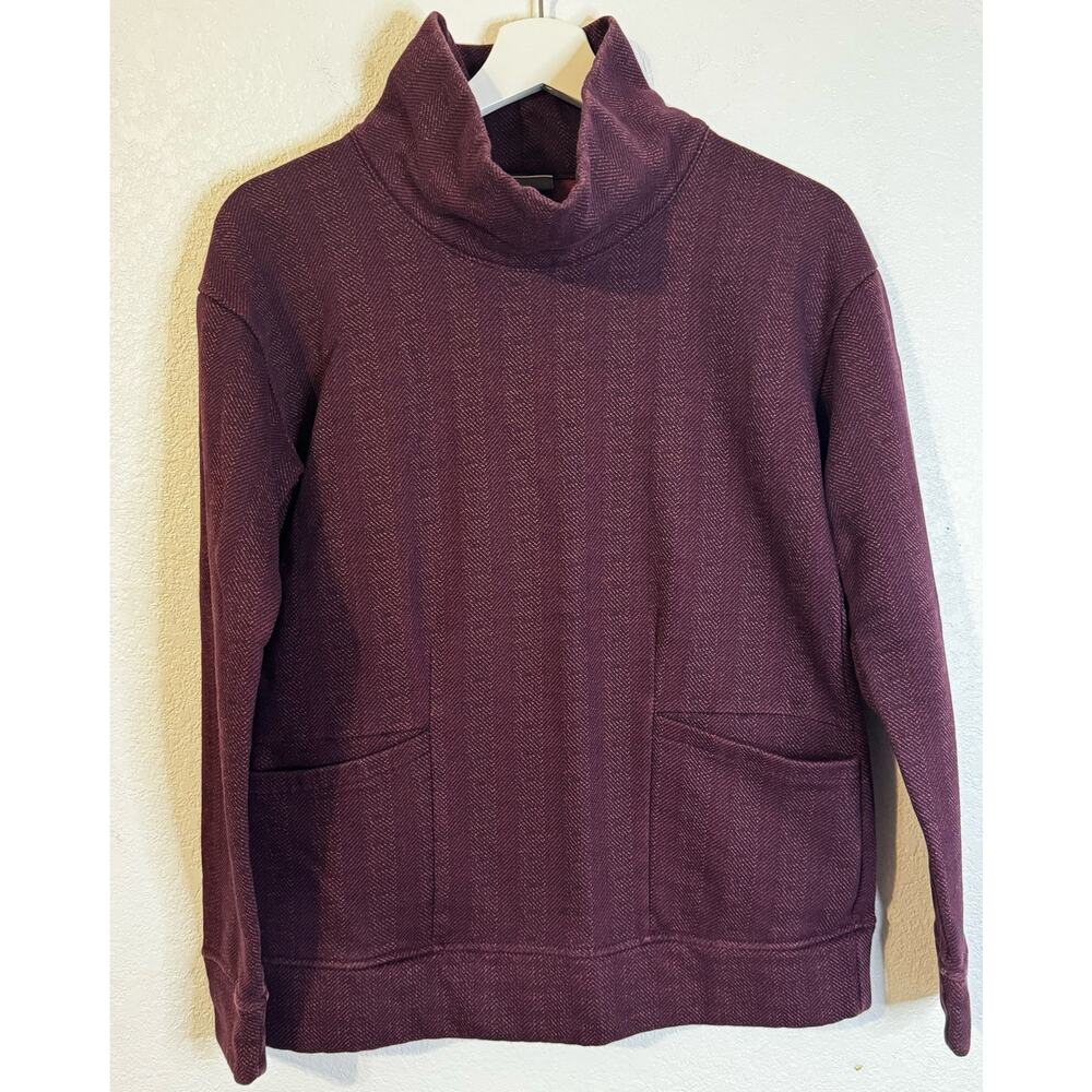 Columbia Women's Cowl Neck Sweat Shirt Size S Maroon